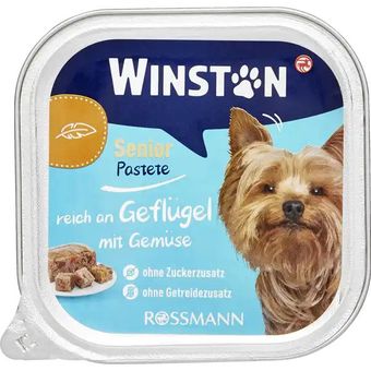 کنسرو غذای سگ وینستون مدل پته طعم مرغ وزن 150 گرم