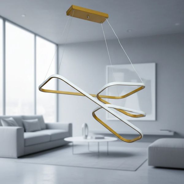 لوستر آویز مدرن شاهان مدل TUDELI.RECTANGLE