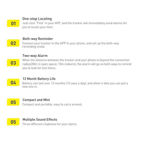 تگ ردیاب هوشمند باسئوس مدل  T2 PRO