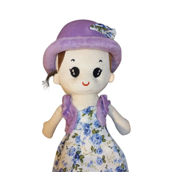 عروسک مدل دختر کلاهدار ارتفاع 50 سانتی متر