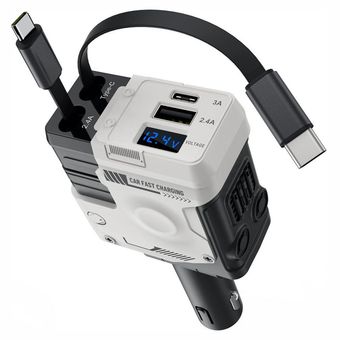 شارژر فندکی 120 وات کد 4in1