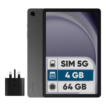 تبلت 11 اینچ سامسونگ مدل Galaxy Tab A9 Plus 5G ظرفیت 64 گیگابایت و رم 4 گیگابایت به همراه شارژر