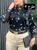 شومیز کریشه پاپیونی کد 1655