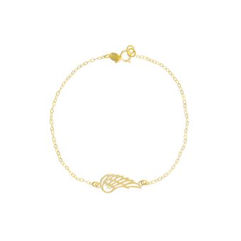 دستبند طلا 18 عیار زنانه گالری طلای مریم اکرمی  مدل پر GB002