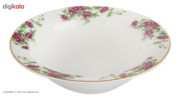 سرویس غذاخوری 102 پارچه چینی زرین ایران سری ایتالیا اف مدل Bidgol درجه عالی