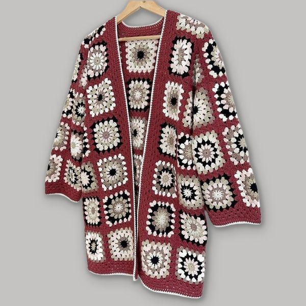 مانتو موتیف بافی دل انگیز