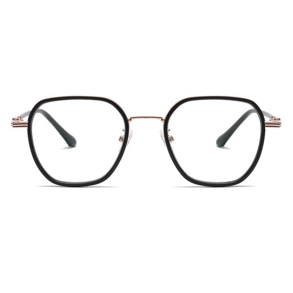 فریم عینک طبی چند ضلعی مدل TJ816C01P81 مناسب برای صورت گرد و بیضی