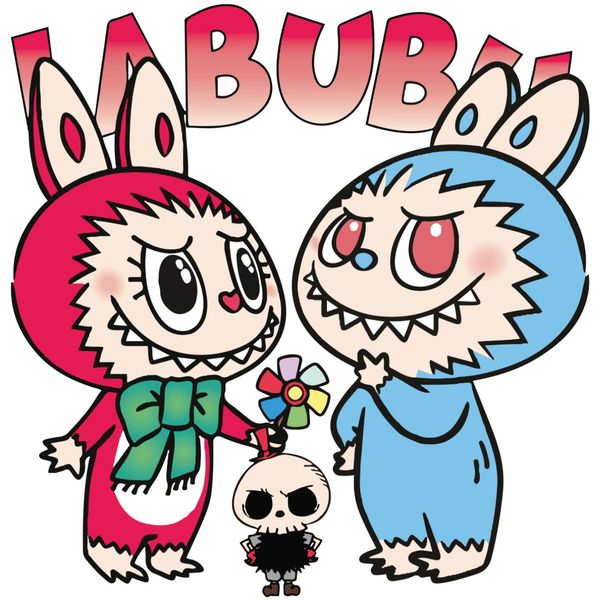 برچسب اتویی و استیکر حرارتی لباس لبوبو Labubu