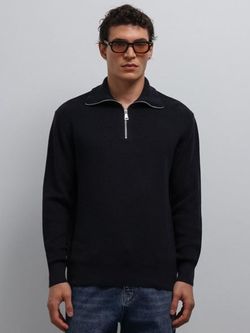 بافت نیم زیپ سرمه ای / برند ANTIOCH ترکیه