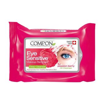 دستمال مرطوب پاک کننده آرایش چشم کامان مدل EYE SENSITIVE