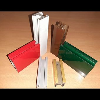 لت استاندارد آلومینیومی 220*100 رنگ الکترو استاتیک دو پل ، بغلی 3.5 سانت و کفی 6 سانت