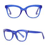 فریم عینک طبی گربه ای زنانه مدل TR3505C199P03 Sky مناسب برای صورت گرد و بیضی