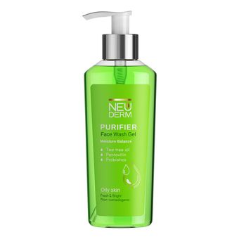 ژل شست‌وشوی صورت نئودرم مدل Gentle Purifier مناسب برای پوست چرب حجم 200 میلی‌لیتر