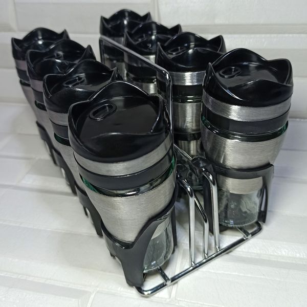 ست جا ادویه 9 پارچه کاپریس مدل فلورا کد GSB