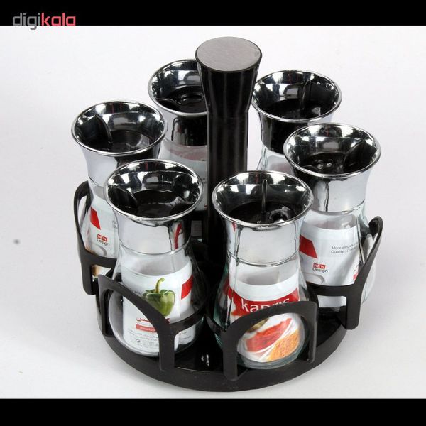 ست جای ادویه 7 پارچه کاپریس کد 12662