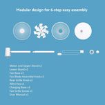 پنکه شارژی شیائومی مدل Xiaomi Smart Standing Fan 2 Pro ظرفیت 2800 میلی آمپر ساعت