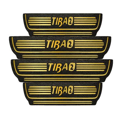 برچسب پارکابی خودرو مهدیار طرح چرم کد pkT1071 مناسب برای تیبا2 بسته 4 عددی*96
