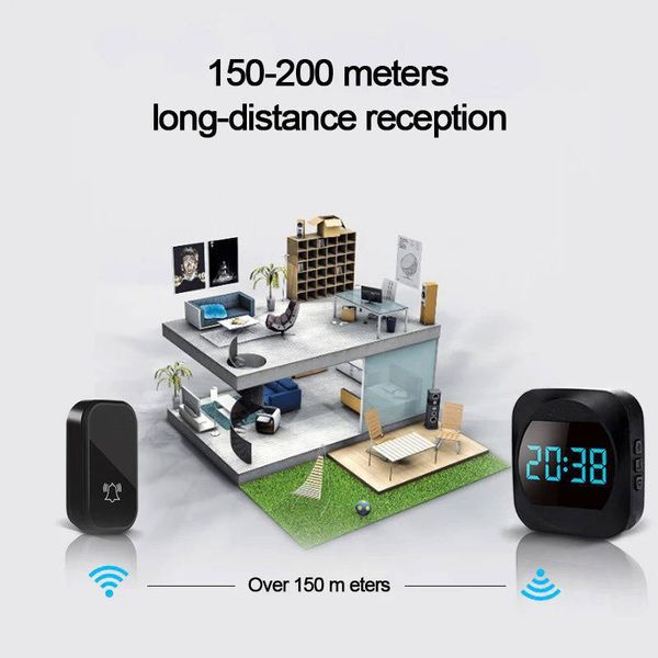 زنگ بی سیم مدل 2R195-BB به همراه دو عدد شستی