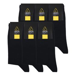 جوراب مردانه آریان نخ باف کد 51217 بسته 6 عددی