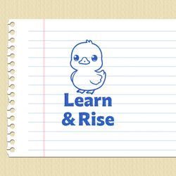 مهر تشویقی انگلیسی - learn & rise جوجه