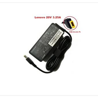شارژر لپ تاپ لنوو مدل ADP-65FD B 65W 20V 3.25A سر USB اورجینال
