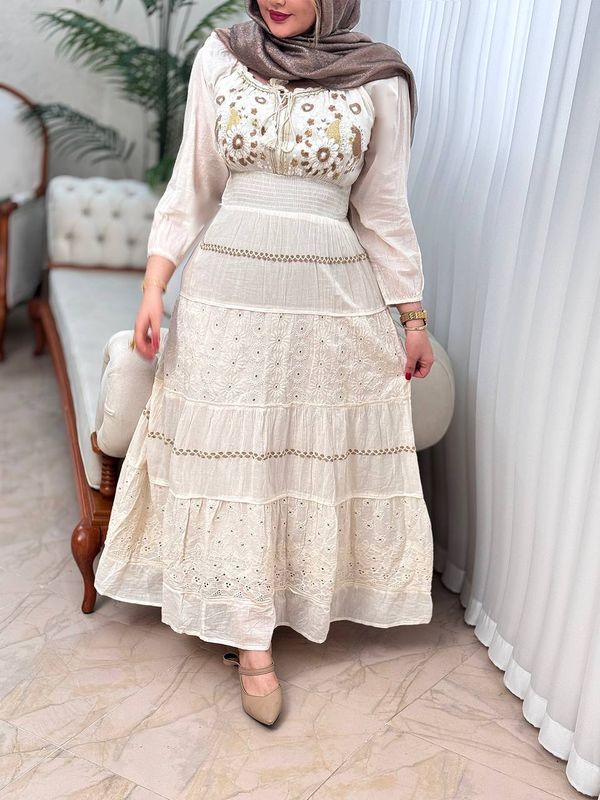 پیراهن گلدوزی سروناز 2828
