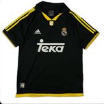 ست تی شرت و شلوارک ورزشی مردانه مدل رئال مادرید Away 2000