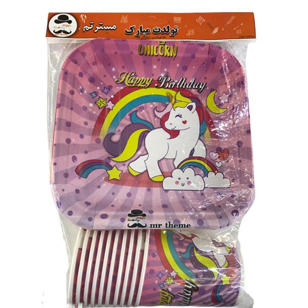 مجموعه 40 عددی تم تولد مستر تم طرح یونیکورن