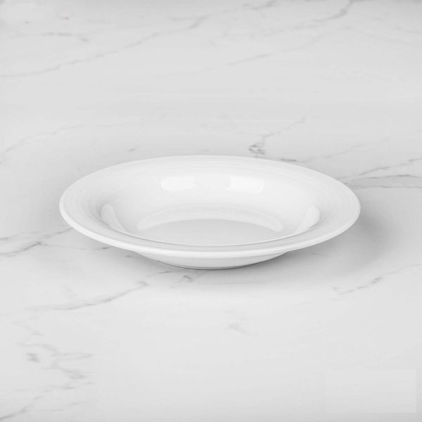 بشقاب خورش خوری چینی زرین ایران مدل LAV20-01 بسته 6 عددی