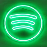 چراغ دیواری نئون طرح اسپاتیفای spotify