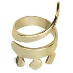 انگشتر برنج گالنا طرح حرف پ