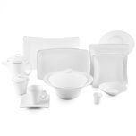 سرویس غذاخوری 97 پارچه چینی زرین سری وینچی الیسه مدل سمن درجه عالی