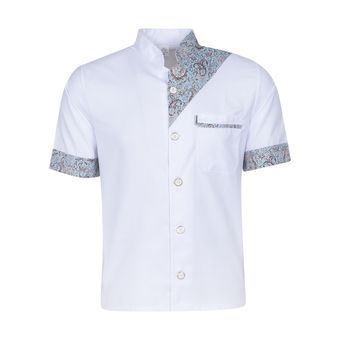 روپوش آشپزی خضرا مدل صدرا سفید کد 46500