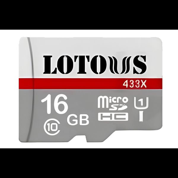 کارت حافظه لوتوس microSDHC با ظرفیت 16 گیگابایت مدل 433X کلاس 10