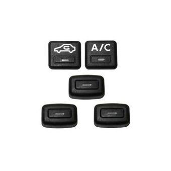 کلید بخاری و کولر خودرو قطعه سازان کبیر مدل KEY-PRS-3057 مناسب برای پژو پارس مجموعه 5 عددی