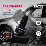 شارژر فندکی 30 وات تسکو مدل TCG 40 به همراه کابل