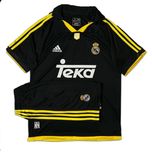 ست تی شرت و شلوارک ورزشی مردانه مدل رئال مادرید Away 2000
