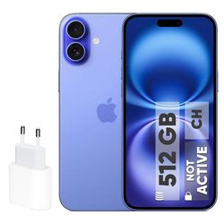 گوشی موبایل اپل مدل iPhone 16 CH دو سیم کارت ظرفیت 512 گیگابایت و رم 8 گیگابایت - رجیستر شده - به همرا شارژر