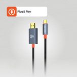 کابل تبدیل HDMI به USB-C پرودو مدل Woven Braided طول 2 متر
