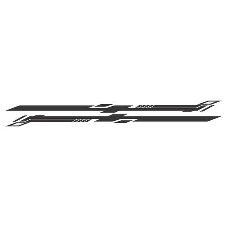 برچسب بدنه خودرو مهدیار طرح اسپرت کد SMB0013M*492