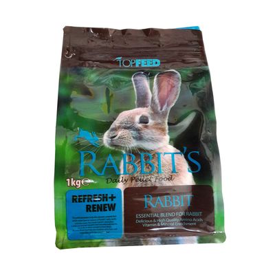 غذای خشک خرگوش تاپ فید مدل Rabbit Daily PelletFood وزن 1 کیلوگرم