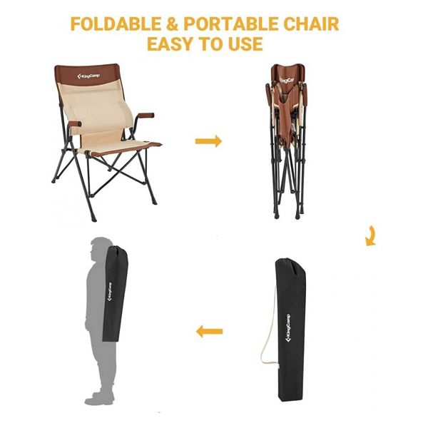 صندلی سفری کینگ کمپ مدل Lumbar / KC2115