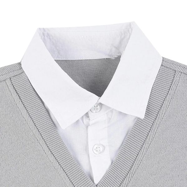 پلیور یقه برگردان پسرانه مدل MDSS-CH5151