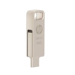 فلش HP TYPE-C مدل  X206C ظرفیت 64 گیگابایت با گارانتی شرکتی