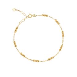 پابند طلا 18 عیار زنانه گالری طلای مریم اکرمی مدل سه البر متصل 9