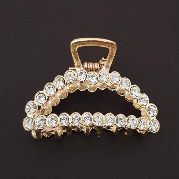 کلیپس مو زنانه مدل مثلث نگین دار *348