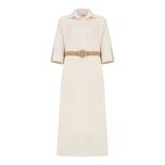 مانتو زنانه السانا مدل کادوسا کد 218109 رنگ شیری