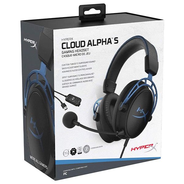 هدست مخصوص بازی هایپرایکس مدل HYPERX CLOUD ALPHA S