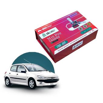 هدلایت نور بالا پژو 206 زرد آفتابی فابریک مدل M10 Pro لنزو اورجینال | گارانتی (2عددی) 1230