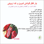 بذر فلفل گوشتی شیرین اروپایی M1006